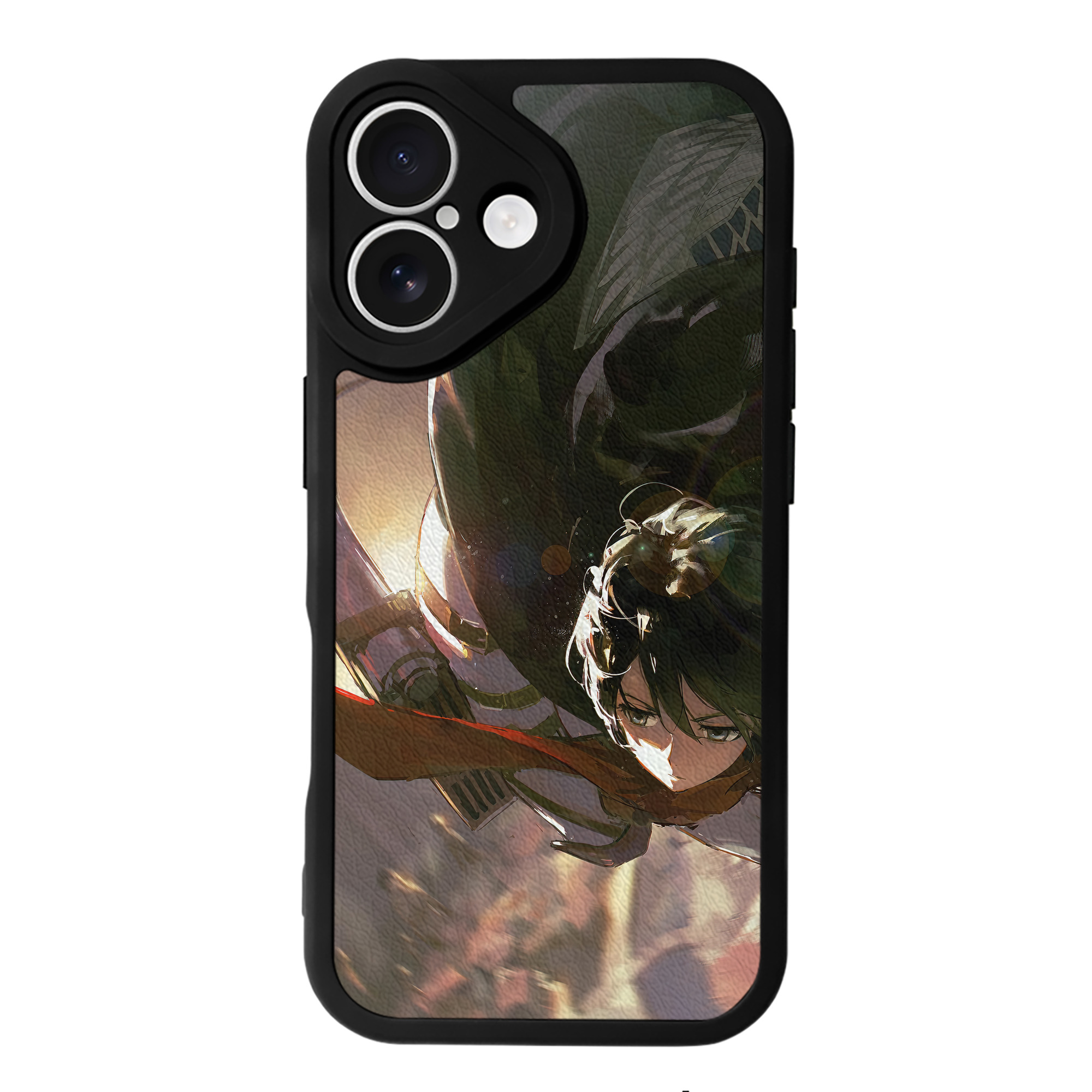 （画像用） 進撃の巨人 Attack on Titan 【iPhone 16シリーズ対応】シリコンスマホケース（レザー調） 材質：シリコン